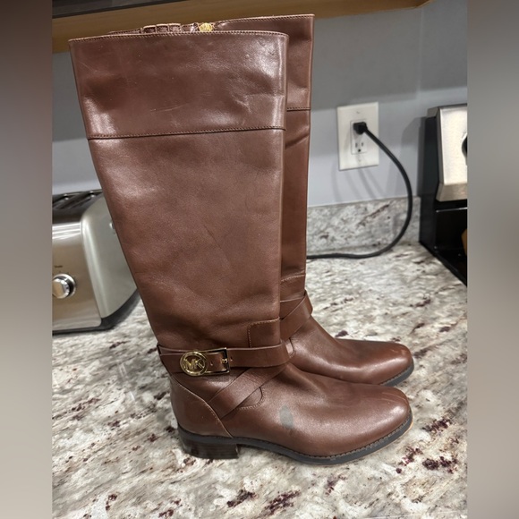 Michael Kors Brown Combat & Moto Boots 6.5 - Picture 2 of 9